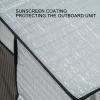 Culnflun AC Unit Cover, Aluminum Foil, Dustproof, Rainproof, Sun Protection, Silver (96 x 40 x 70 cm / 37.8 x 15.7 x 27.6 in) view 4