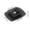 Elprico Camera Quick-Release Plate, ABS Portable Mounting Plate for Yunteng VCT668 and ST666, Black, 35 x 35 mm view 2