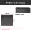 Rubber Vibration-Damping Block, 120 x 120 mm Square Pad, 12–30 mm Thick, for Washers, Dryers and Treadmills, Black, 2-Pack view 2