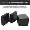 Rubber Vibration-Damping Block, 120 x 120 mm Square Pad, 12–30 mm Thick, for Washers, Dryers and Treadmills, Black, 2-Pack view 3
