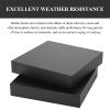 Rubber Vibration-Damping Block, 120 x 120 mm Square Pad, 12–30 mm Thick, for Washers, Dryers and Treadmills, Black, 2-Pack view 4