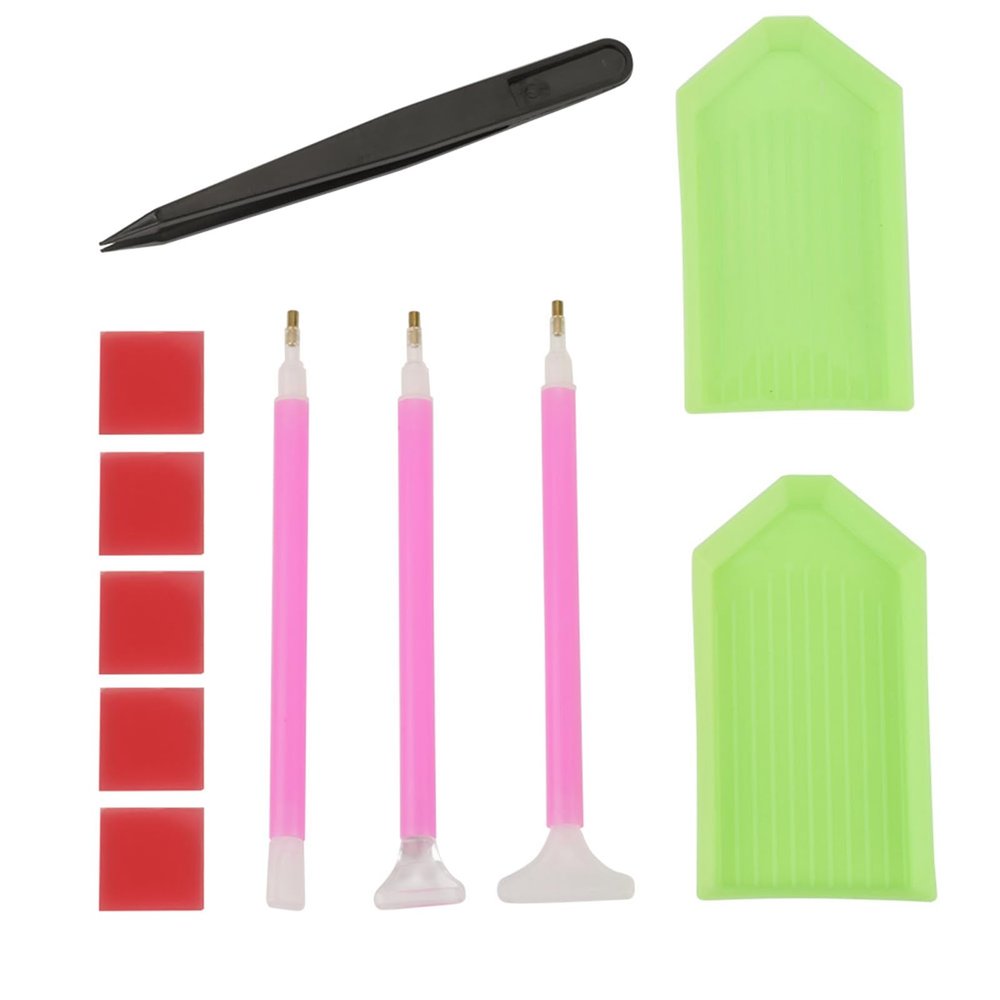 OVAQUIXI Craft Tool Set, Plastic Material, Versatile for DIY, Cross-Stitch Tools and Phone Decoration (11PCS)