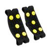 DRESSOOS Anti-Slip Shoe Crampons, Five Spikes, 2 Pairs, Black view 1