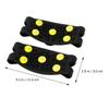 DRESSOOS Anti-Slip Shoe Crampons, Five Spikes, 2 Pairs, Black view 2