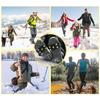 DRESSOOS Anti-Slip Shoe Crampons, Five Spikes, 2 Pairs, Black view 3