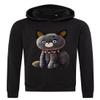 Ses Plush Cat Toy Hoodie, Cotton Blend, Black, M view 1