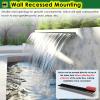 Stainless Steel Waterfall Spillway Box with Pipe Connector Kits for Outdoor Water Features view 4