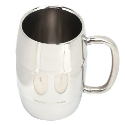 OVAQUIXI Beer Mug, Insulated Stainless Steel Coffee Cup, Durable Double-Wall Construction, 550 ml, for Parties and Gatherings