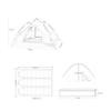 Camping Tent, 2–3-Person Backpacking Dome Tent with Footprint, Fast and Easy Setup view 2