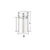 GDHKDDFL Stainless Steel Sign Standoff Screws, 10-Pack, Silver, 12 x 20 mm view 2