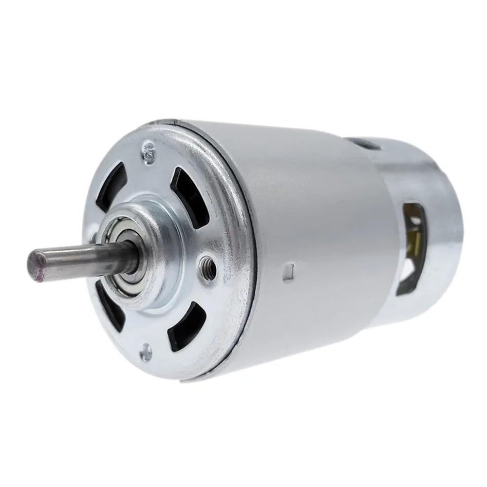 ZXAOMMBEA RS775 DC Motor, 12V/24V, Dual Ball Bearings, 3,000–15,000 RPM, High Torque, Low Noise, 1 pc (24V, 8,500 RPM)
