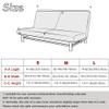 Soft Armless Futon Cover with Skirt, Elastic Bottom, Washable, 119.4–149.9 cm, Small view 4