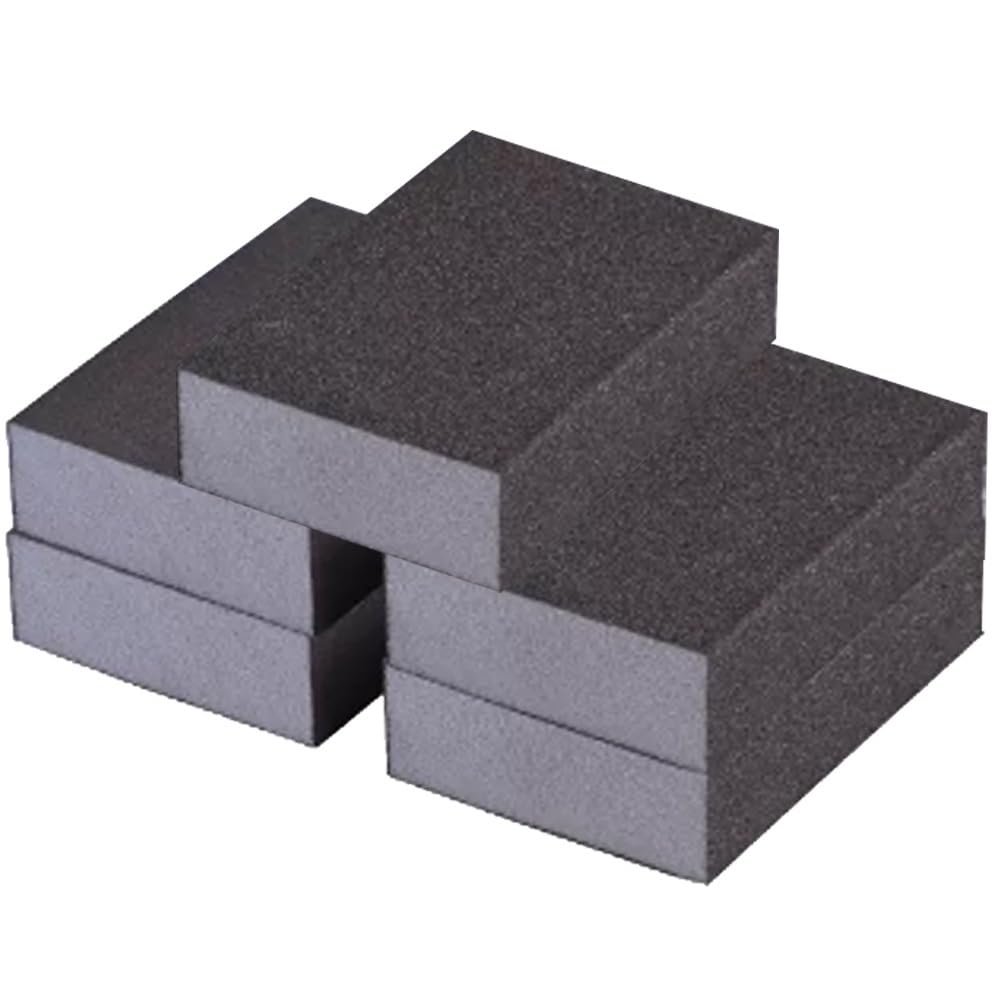 5-Pack Reusable Sanding Sponges for Wet and Dry Use, 80 Grit