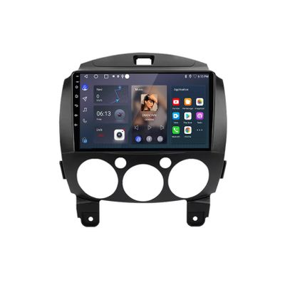 Double-DIN Car Navigation Stereo for Mazda 2 (2007–2014), Bluetooth/FM Radio, Mirror Link, USB/AUX, Wi-Fi, 8-Core, 4G+64G