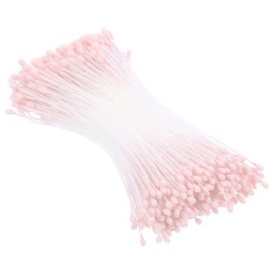 NESTINGHO Matte Artificial Flower Dust for Crafts - 380 Pieces in Pink