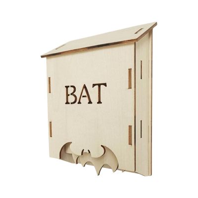 Outdoor Wooden Bat House Wildlife Habitat