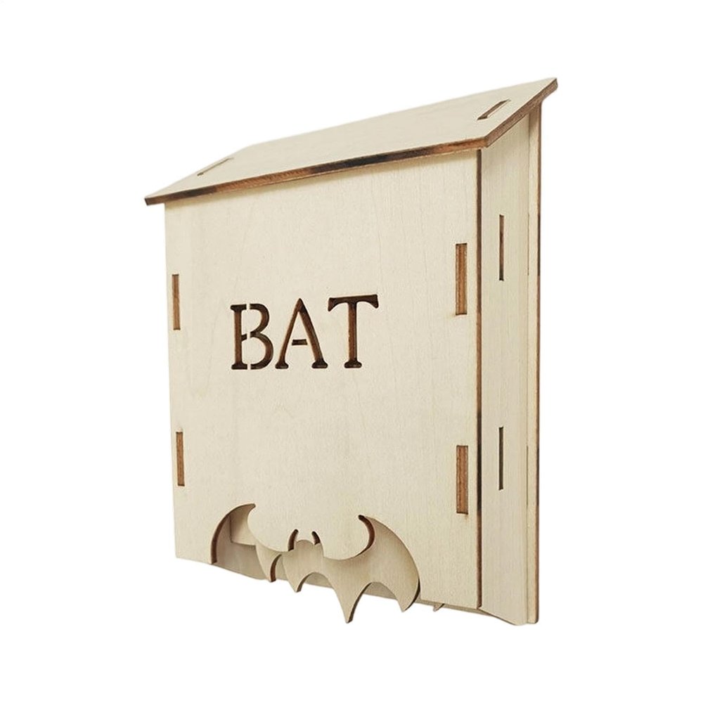 Outdoor Wooden Bat House Wildlife Habitat