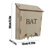 Outdoor Wooden Bat House Wildlife Habitat view 4