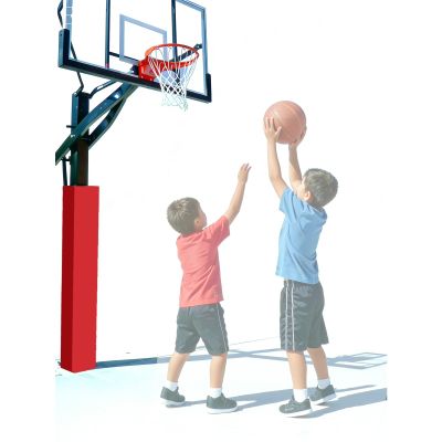 Padded Outdoor Basketball Pole Pad, 1-Inch Thick, Shock-Absorbing