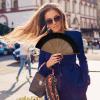 1 Piece Black Hand Fan view 4
