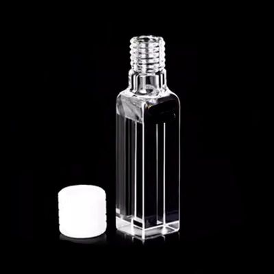 Quartz Cuvette Cell with Screw Cap, 700 µL, 10 mm Path Length, 2 mm Slit