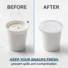 JIRVEX 2-Pack Reusable Yogurt Cup Silicone Lids view 3