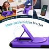 Rotating Stand Case for iPhone 11 Pro Max with Camera and Button Protection, Purple view 4