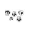 UYCUODLUY 1pc Metric Male-Threaded 304 Stainless Steel Hex Socket Oil and Water Pipe Fitting with ED Sealing Ring Flange, Inner Hexagon Bolt (BSP 1I4) view 1