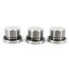UYCUODLUY 1pc Metric Male-Threaded 304 Stainless Steel Hex Socket Oil and Water Pipe Fitting with ED Sealing Ring Flange, Inner Hexagon Bolt (BSP 1I4) view 2