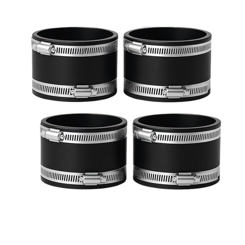 Rubber Hose Reducer with Stainless Steel Clamps, Straight Pipe Connector for Water, Drainage and Ventilation Pipes, 1 pc. (160 × 175 × 100)