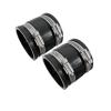 Rubber Hose Reducer with Stainless Steel Clamps, Straight Pipe Connector for Water, Drainage and Ventilation Pipes, 1 pc. (160 × 175 × 100) view 3