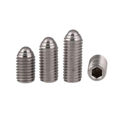 Ball Plunger Socket Set Screws, M3–M8, 10-Piece, 304 Stainless Steel (M3x6)