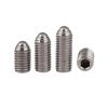 Ball Plunger Socket Set Screws, M3–M8, 10-Piece, 304 Stainless Steel (M3x6) view 1