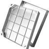Heavy-Duty Invisible Stainless Steel Recessed Manhole Cover Frame, Silver, Multiple Sizes, 5/8 cm Height (40 x 40 x 8 cm) view 1