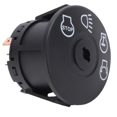Qqmora 4-Position Ignition Switch for Lawn Tractor, AYP 175566, with 2 Keys