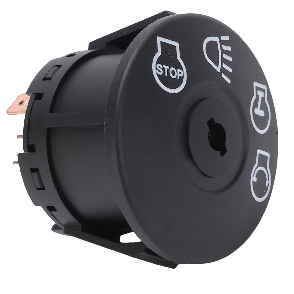 Qqmora 4-Position Ignition Switch for Lawn Tractor, AYP 175566, with 2 Keys