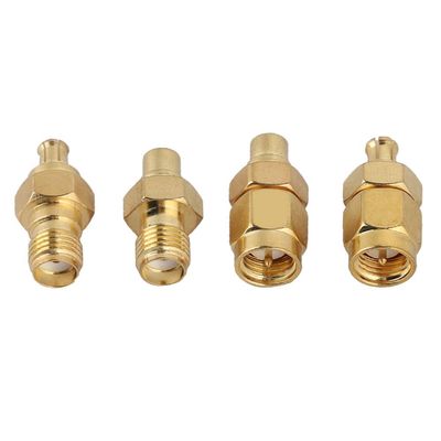 Kadimendium MCX Female to SMA Male Adapter, 4-Pack. Rigorous Plug-In Testing for Radio Scanner and Amateur Radio Enthusiasts