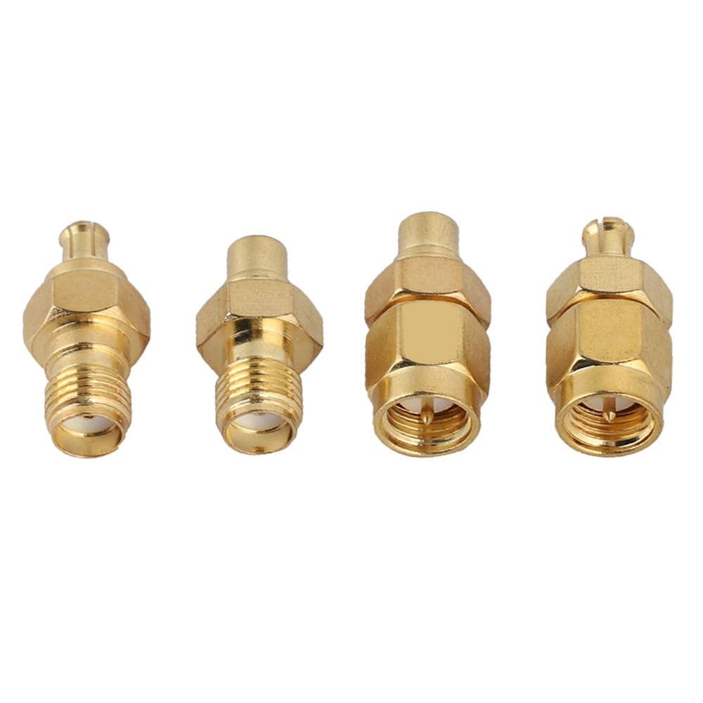Kadimendium MCX Female to SMA Male Adapter, 4-Pack. Rigorous Plug-In Testing for Radio Scanner and Amateur Radio Enthusiasts