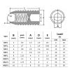 Ball Plunger Screws, 304 Stainless Steel Hex Socket Spring Ball Set, 10-Piece, Silver, Various Sizes (40 mm–M6) view 2