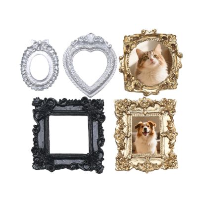Vintage Mini Photo Frames, Set of 5