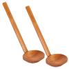Wooden Ramen Spoon with Long Handle, 2 Pieces view 1