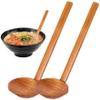 Wooden Ramen Spoon with Long Handle, 2 Pieces view 2