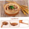 Wooden Ramen Spoon with Long Handle, 2 Pieces view 3