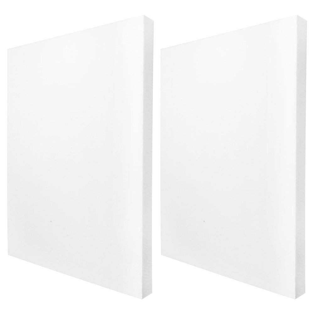 POPETPOP 2-Piece White PU Foam Sheets, High-Density Protective Padding for Packaging and Moving