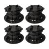 Height-Adjustable Decking Pedestal Supports, Black, 4-Piece Set (Style 5) view 1