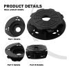 Height-Adjustable Decking Pedestal Supports, Black, 4-Piece Set (Style 5) view 4