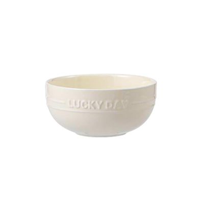 Simple Ceramic Plate, 15.2 cm, Cream Yellow
