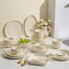 Simple Ceramic Plate, 15.2 cm, Cream Yellow view 3