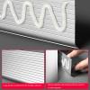 AMZBNEIDI Aluminum Baseboard Profiles, 4-Pack, 125 cm Solid Wood-Grain Aluminum Baseboards, Multicolor, 4080 mm (W, 80 mm) view 3