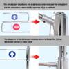 Spring-Loaded Stainless Steel Safety Swing Gate, 60 cm view 3